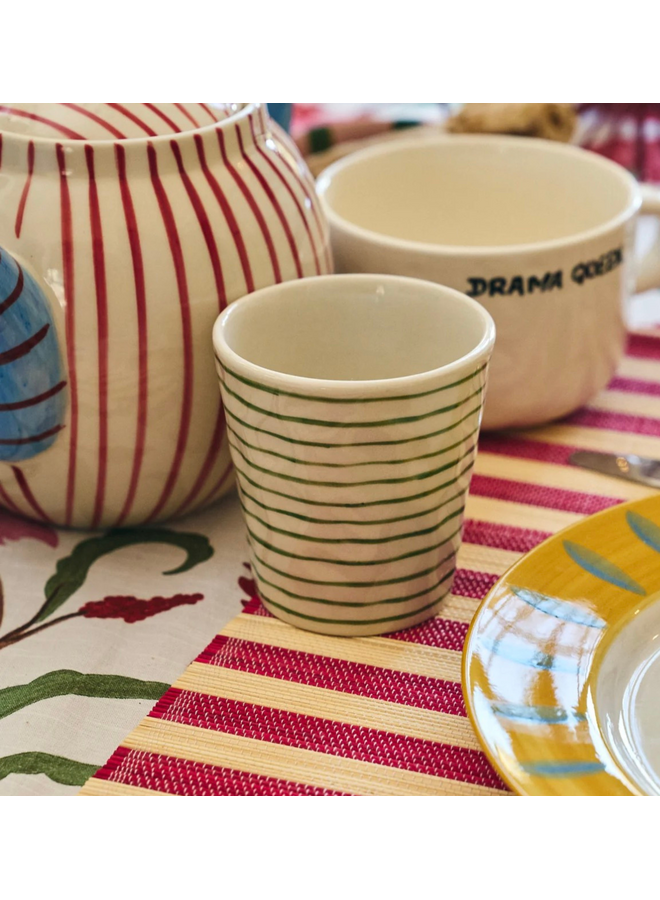 Stripe Affair Coffee Cup Set of 2 Anna+Nina