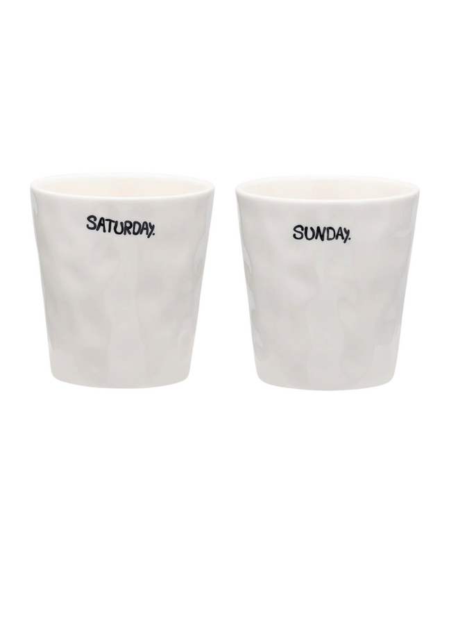 Weekend Coffee Cup Set of 2 Anna+Nina