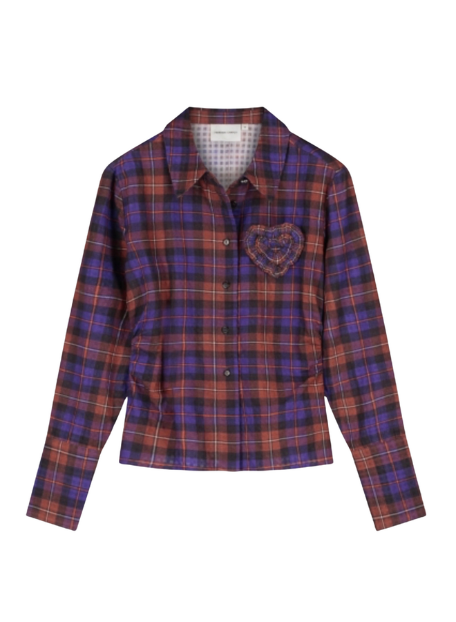 Charli Blouse Deep Purple/ Orange Autumn Fabienne Chapot