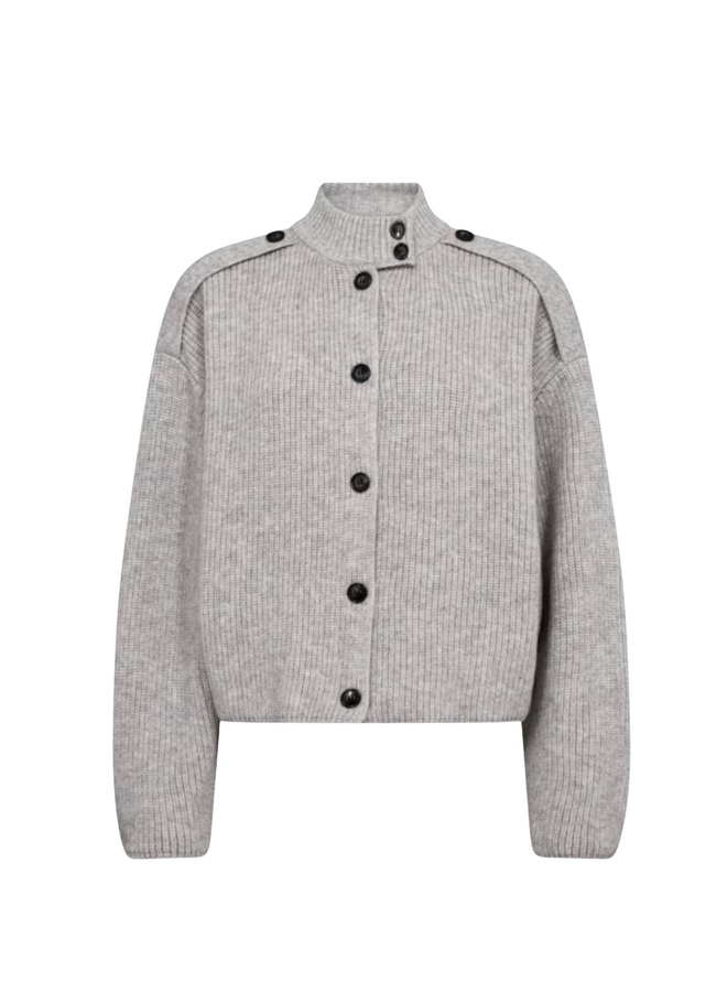 RowCC Utility Cardigan Grey Melange Co'Couture