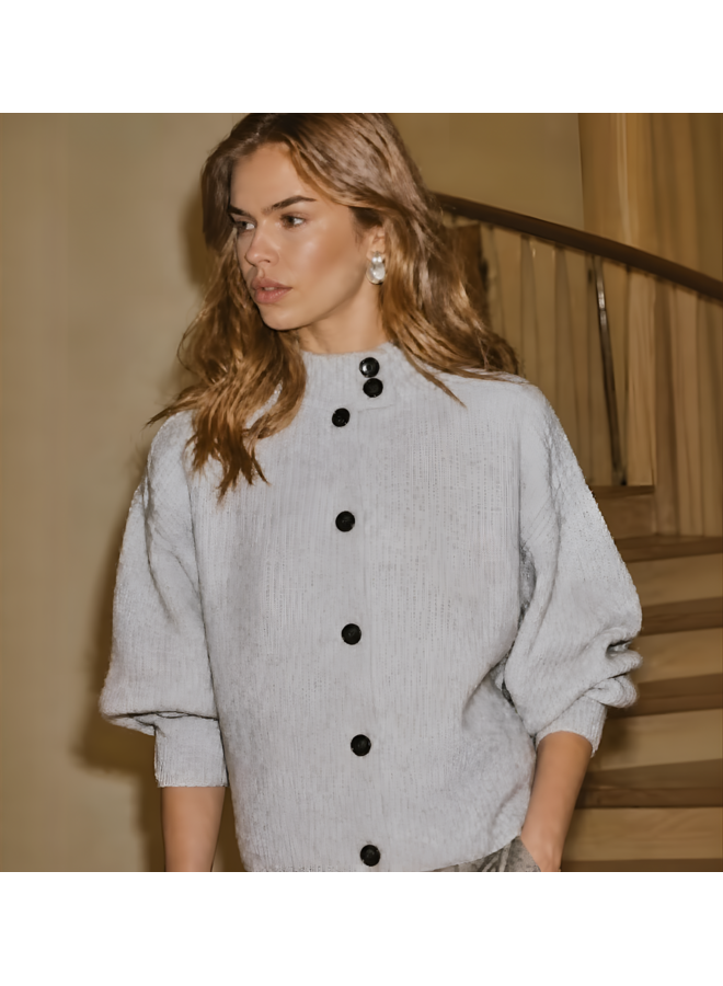 RowCC Utility Cardigan Grey Melange Co'Couture