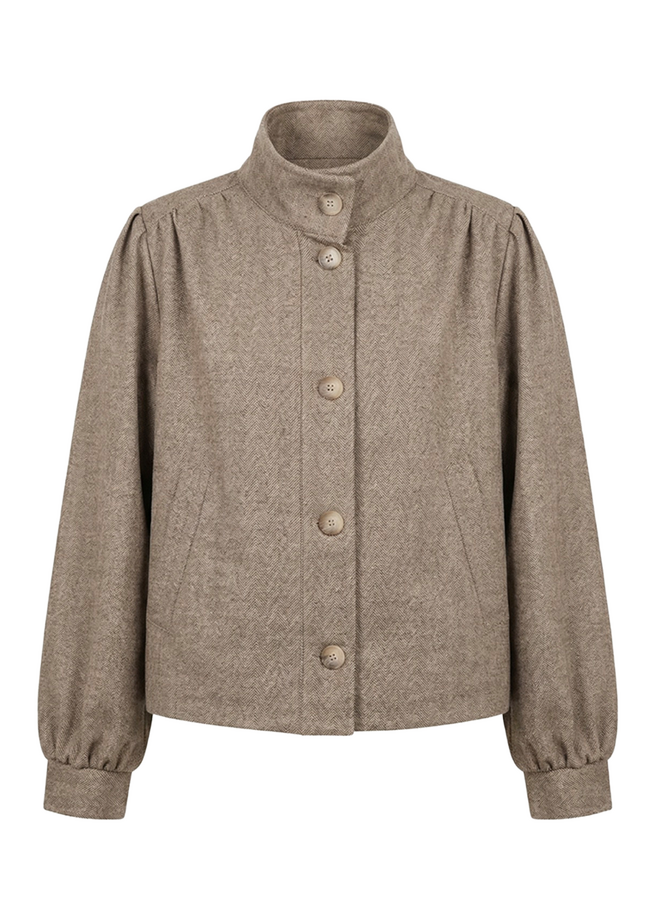 FM-VE-GOUROU-W Veste Jacket Greige La Fee Maraboutee