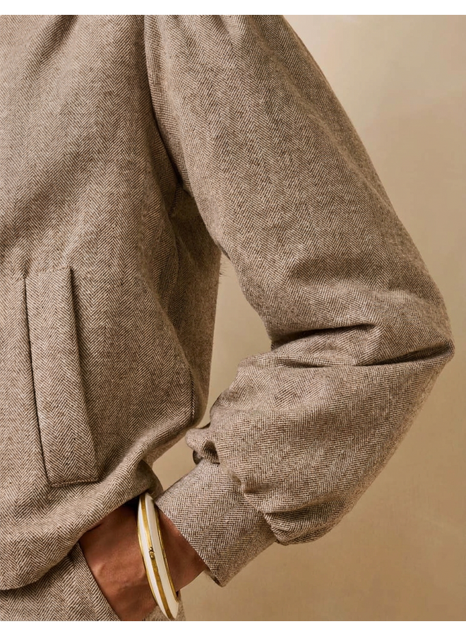 FM-VE-GOUROU-W Veste Jacket Greige La Fee Maraboutee