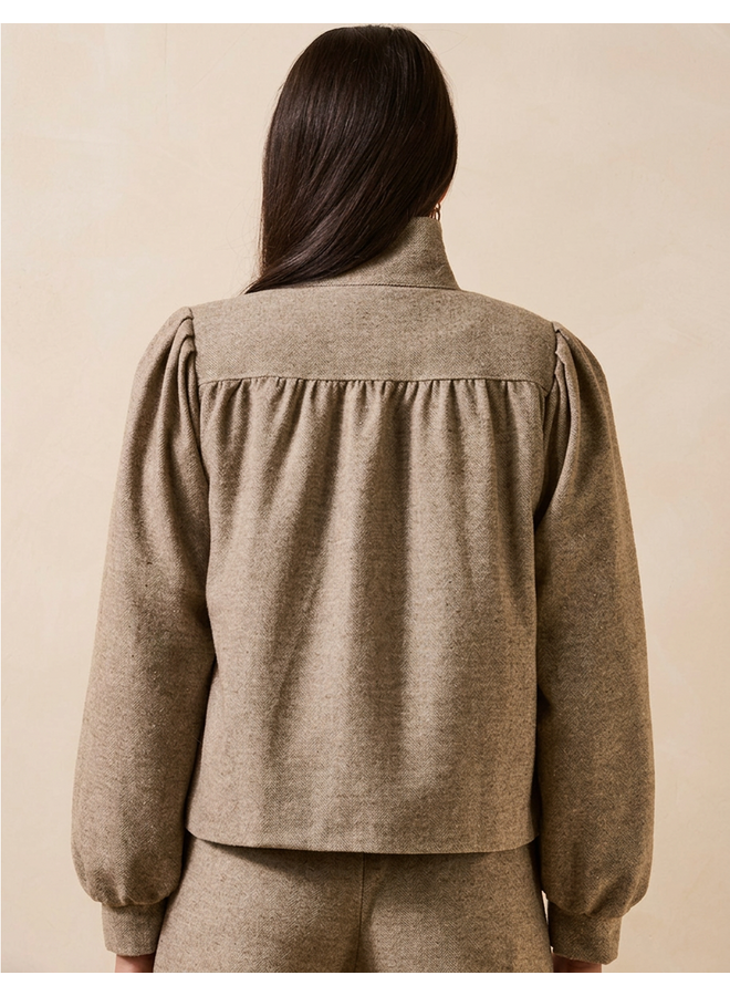FM-VE-GOUROU-W Veste Jacket Greige La Fee Maraboutee