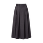 EloraCC Check Pleat Skirt Dark Grey Co'Couture