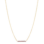 Petite gemstone ketting / aubergine Ellen Beekmans