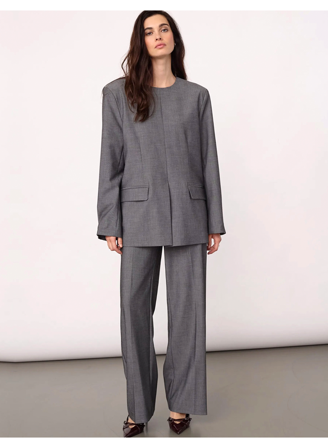 JackyCC Blazer Blouse Mid Grey Co'Couture