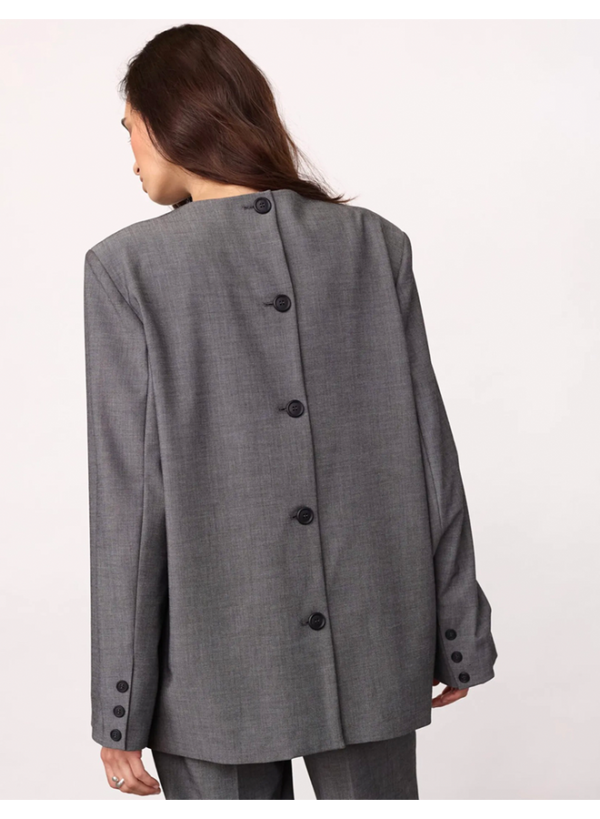 JackyCC Blazer Blouse Mid Grey Co'Couture