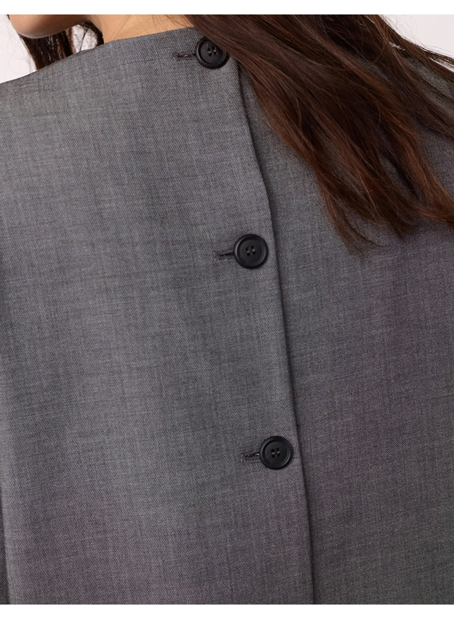 JackyCC Blazer Blouse Mid Grey Co'Couture