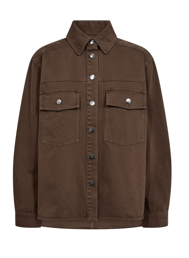 BeltonCC Denim Shirt Dark Brown Co'Couture