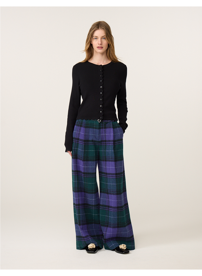 Milan Trousers Purple/ Green Fabienne Chapot