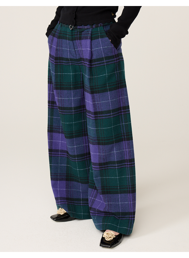 Milan Trousers Purple/ Green Fabienne Chapot