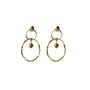 Divine Tiger Eye Earrings Gold Plated A Beautiful Story