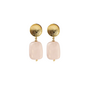Ease Roze Quartz Earrings Gold Plated A Beautiful Story