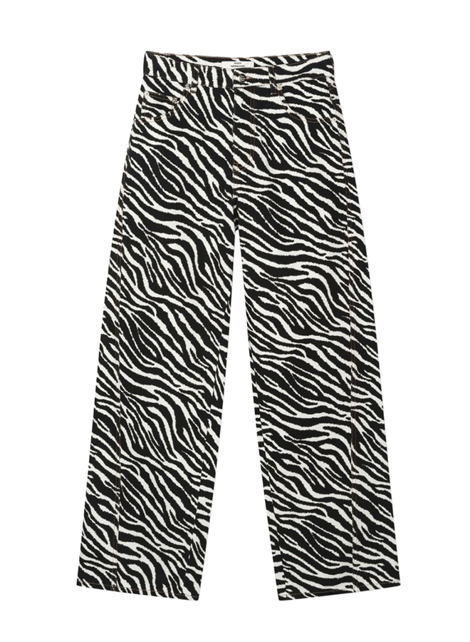 Mock Twill Christel AOP Jeans Zebra Mads Norgaard