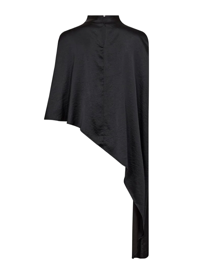 IdunCC Turtle 3 Cape Blouse Black Co'Couture