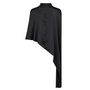 IdunCC Turtle 3 Cape Blouse Black Co'Couture
