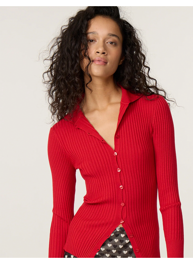 Alida Cardigan Haute Red Fabienne Chapot