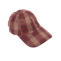 Les Soeurs Pippa Cap Checked Burgundy
