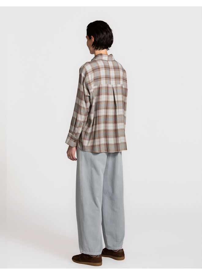 Les Soeurs checkered Loren Light Blue
