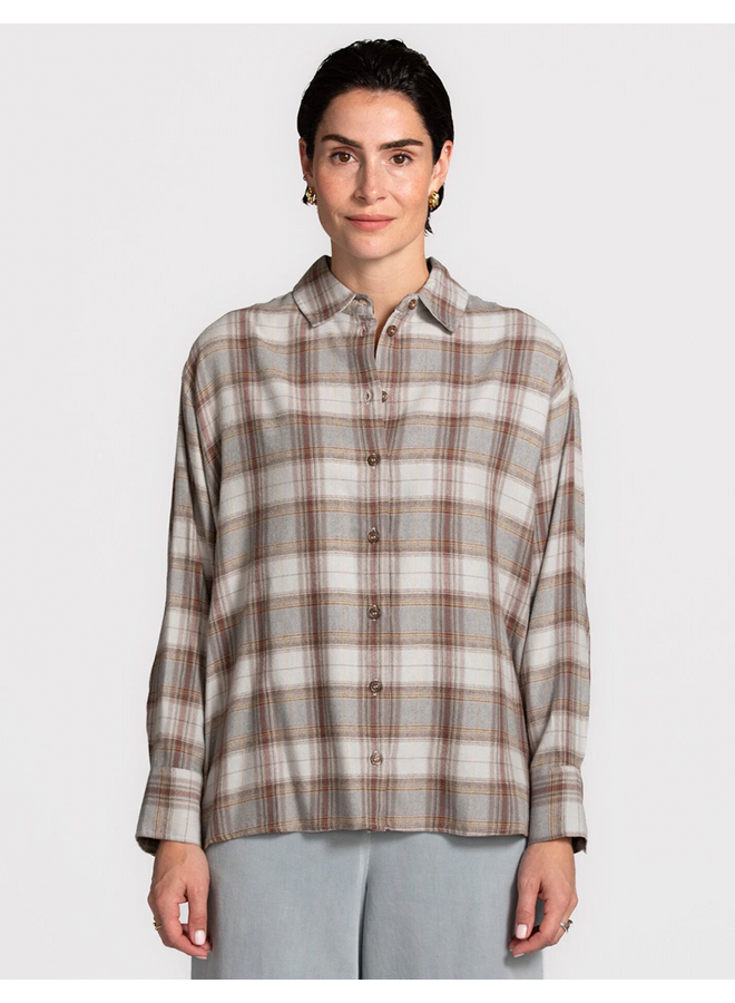 Les Soeurs checkered Loren Light Blue