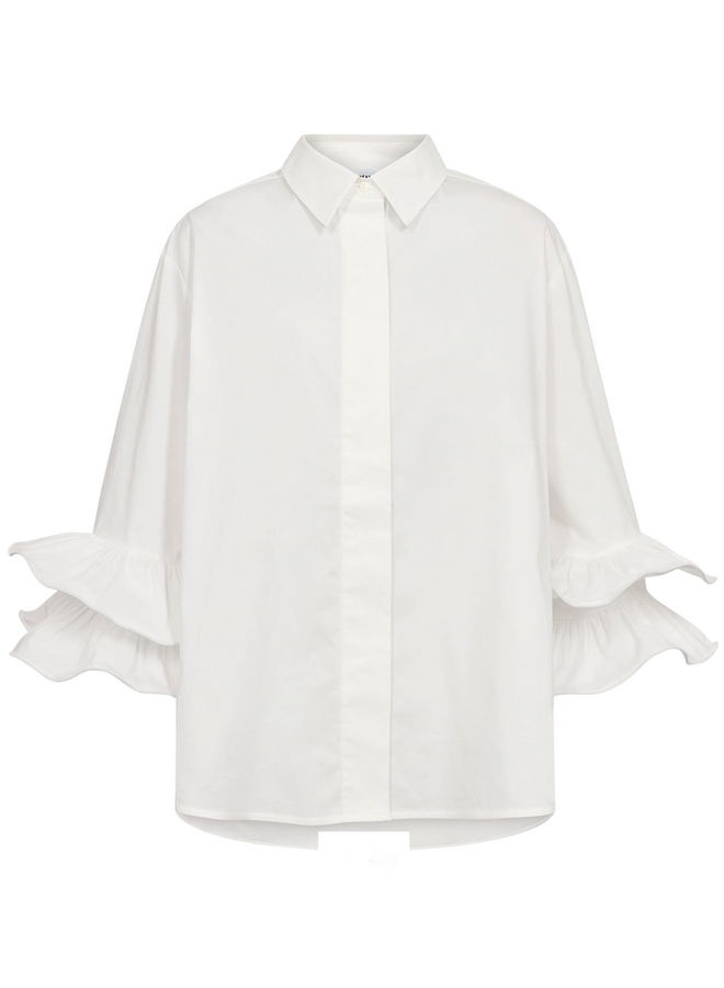 HalenCC Flare Shirt White Co'Couture