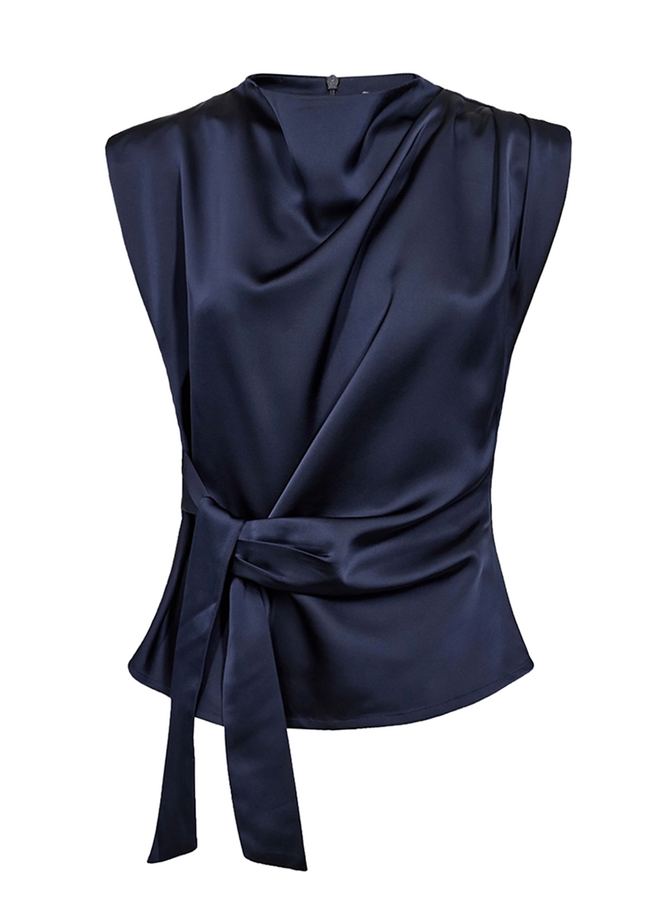 SafiraCC Pleat Navy Co'Couture