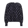 DitaCC Dot LS Balloon Blouse Navy Co'Couture