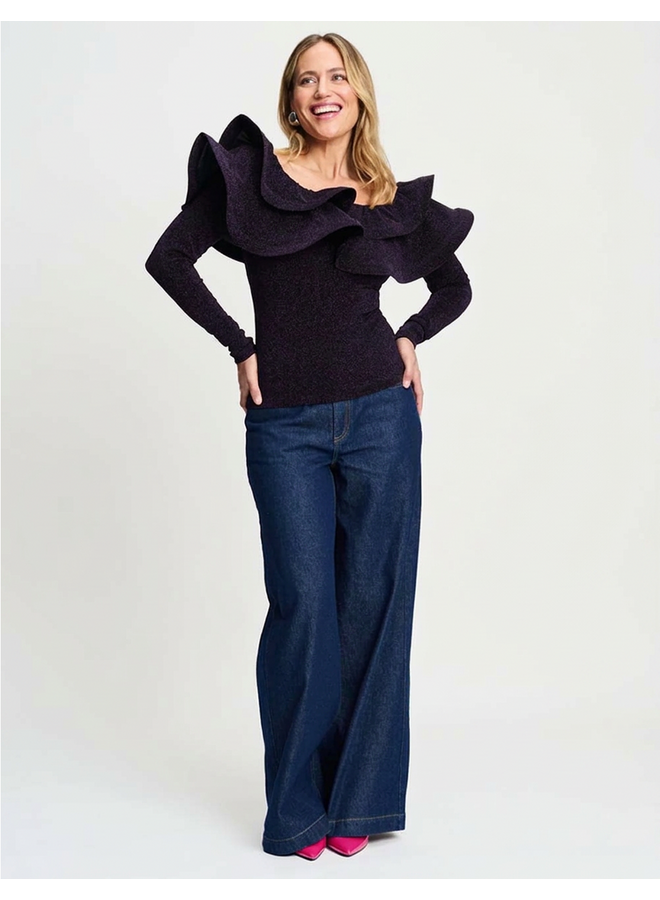 TOP Billie Shimmer Dark Plum Pom Amsterdam