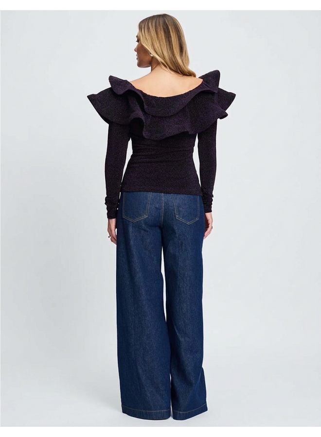 TOP Billie Shimmer Dark Plum Pom Amsterdam