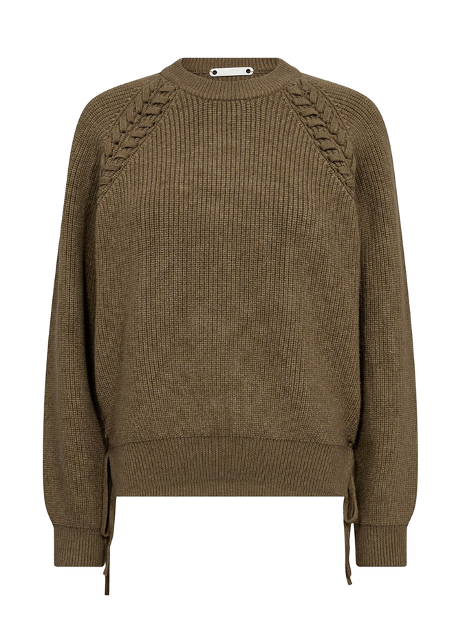 RowCC Braid String Knit Army Co'Couture