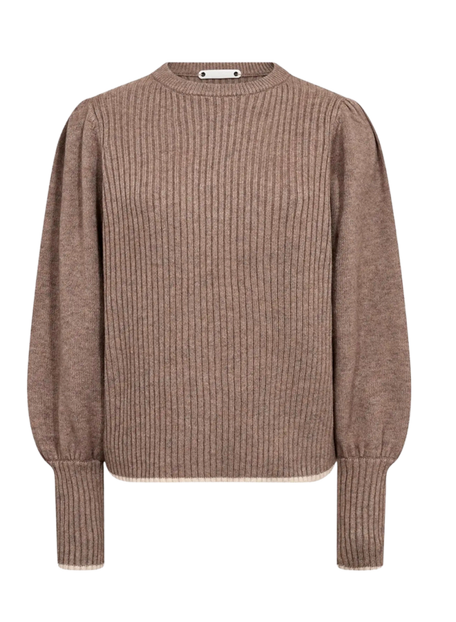 RowCC Puff Rib Knit Walnut Co'Couture