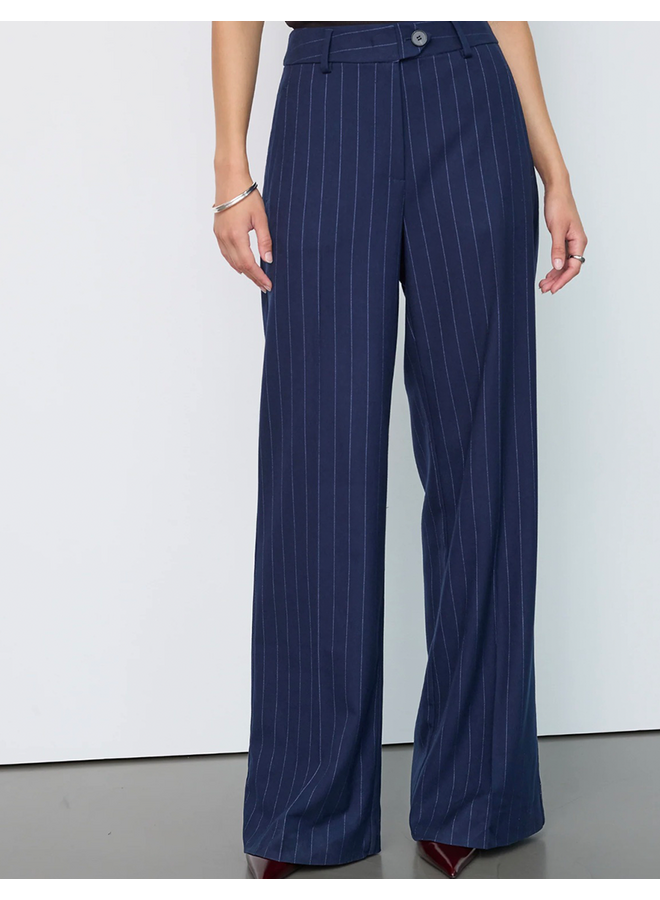 GabieCC Pin Wide Pant Navy L34 Co'Couture