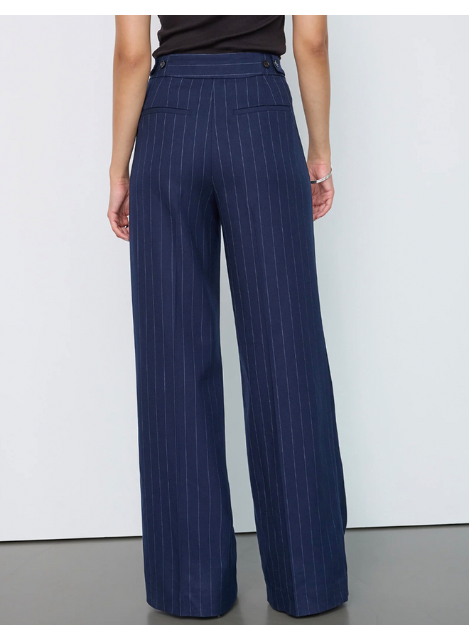 GabieCC Pin Wide Pant Navy L34 Co'Couture