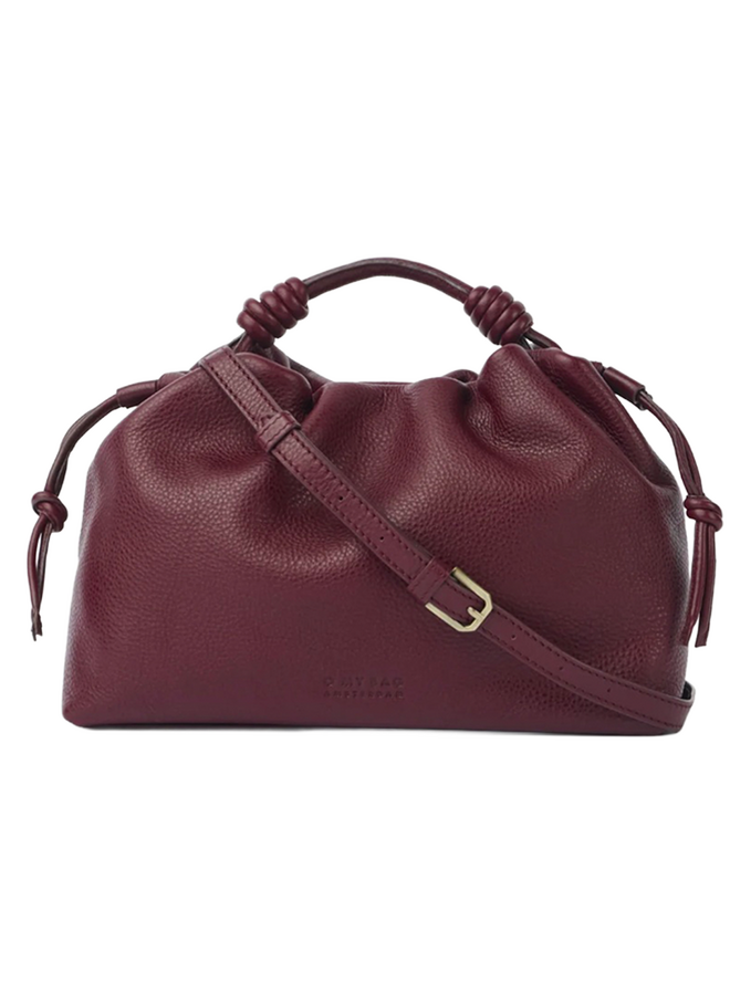 Kiki Midi Dark Cherry Soft Grain Leather O My Bag