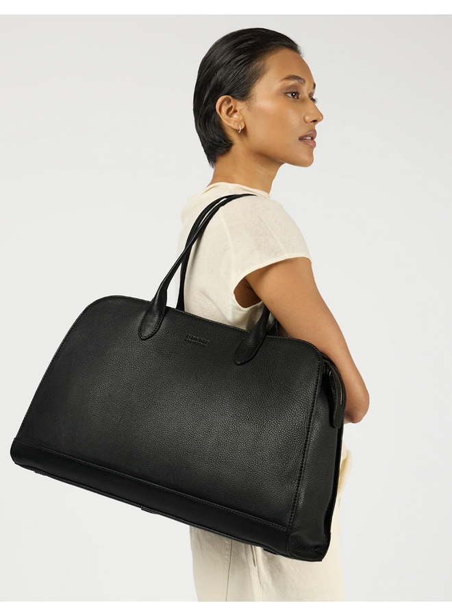 Alma 15/16" - Black Soft Grain Leather O My Bag