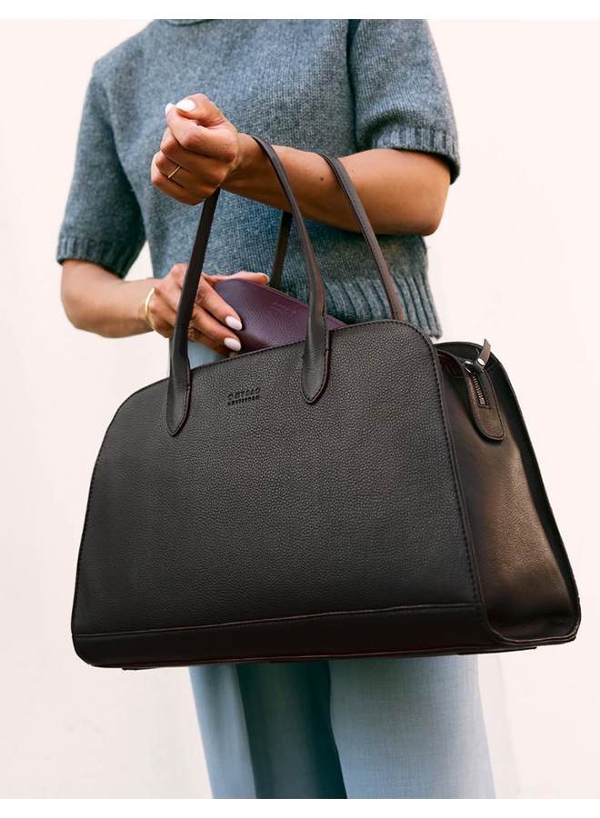 Alma 15/16" - Black Soft Grain Leather O My Bag
