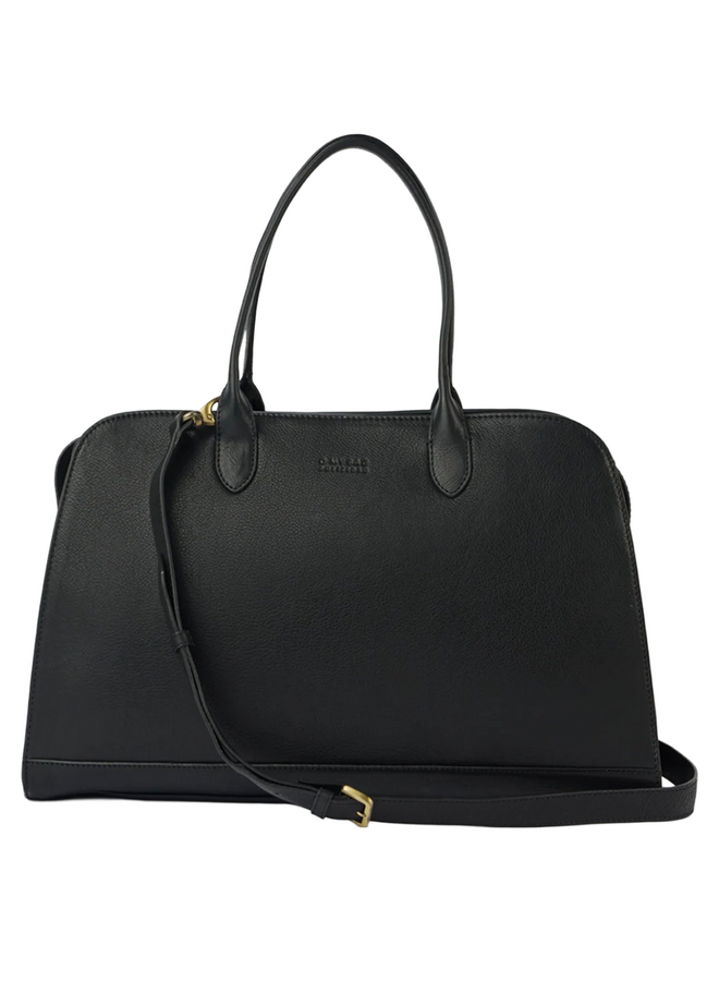 Alma 15/16" - Black Soft Grain Leather O My Bag
