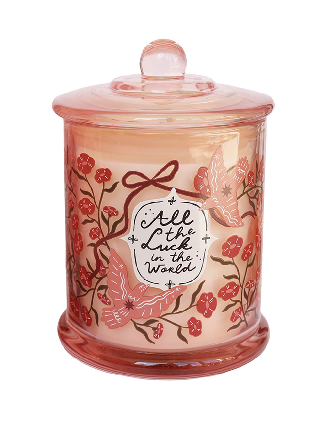 Amber + Nectarine Blossom Scented Candle (280 Gr) ATLITW