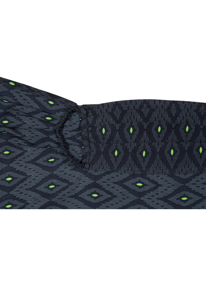 doodiescarf - Ikat grey/green