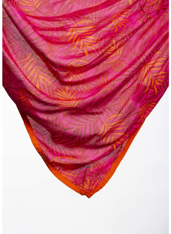 doodiescarf - Palm Print - Pink/Orange