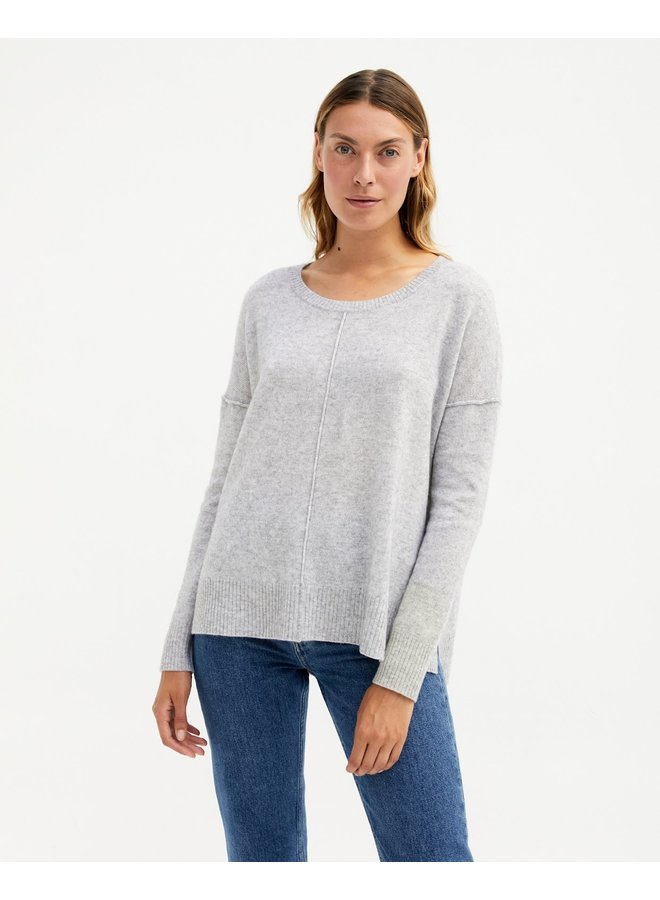 Kenza Cashmere Knit - Gris Chine Clair