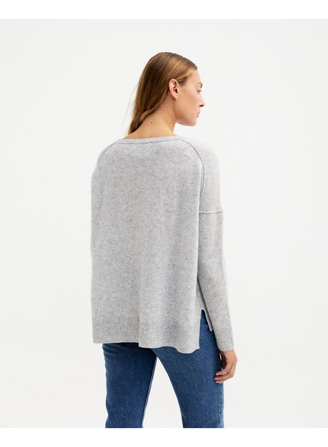 Kenza Cashmere Knit - Gris Chine Clair