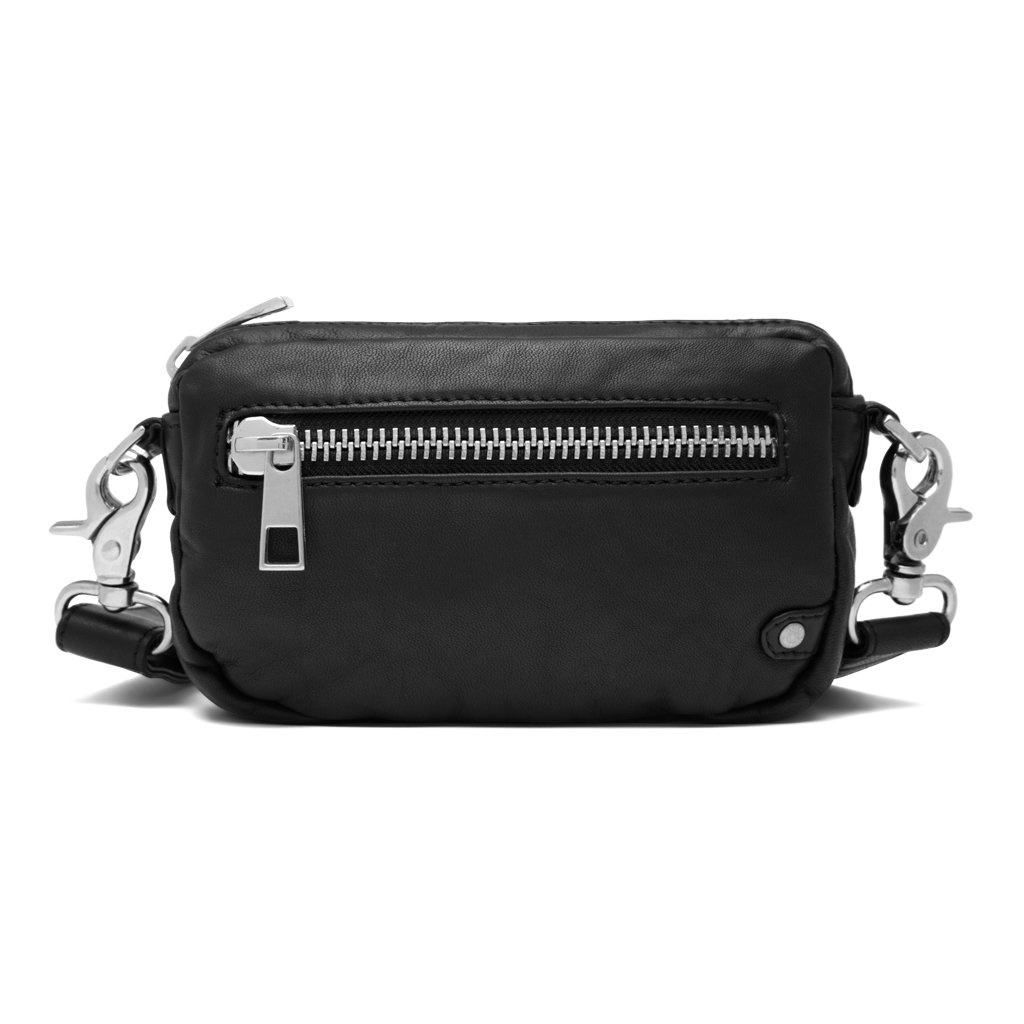 small black zipper pouch