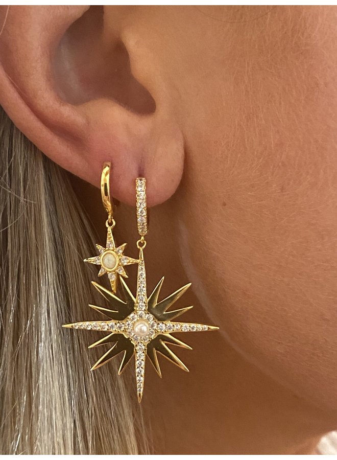 Bella Starburst Earrings - Gold