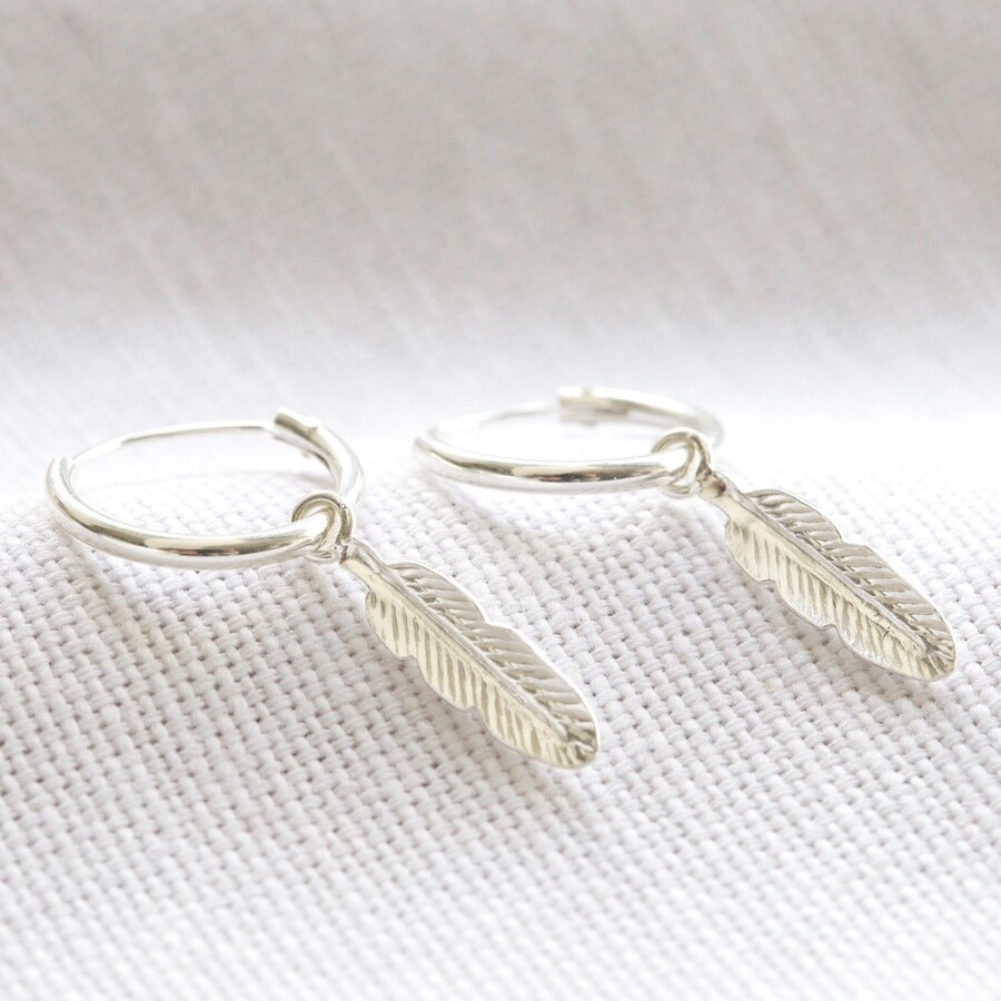 New 100% solid s925 silver retro Thai silver feather earrings for men  fashion 925 silver earrings female earrings men's earrings - AliExpress