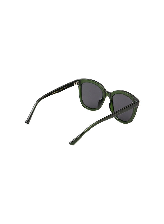 Billy Sunglasses - Dark Green Transparent