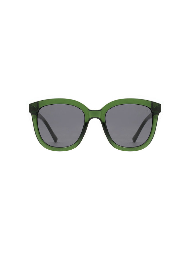 Billy Sunglasses - Dark Green Transparent