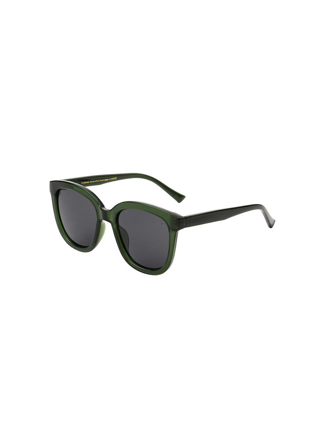 Billy Sunglasses - Dark Green Transparent