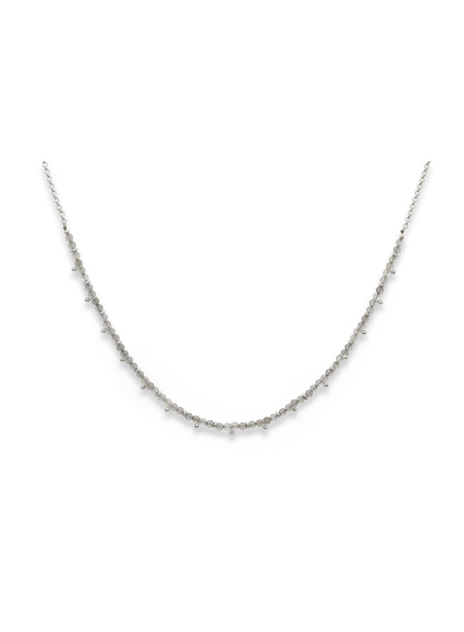 Salus Labradorite Gemstone Silver Necklace